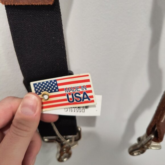 Leather Western Suspenders made in USA - NWT - Picture 3 of 8